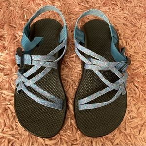 Chaco Women's Blue Multicolor Strappy Sandals